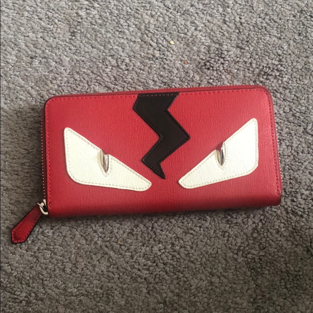 Fendi monster bug eyes wallet
